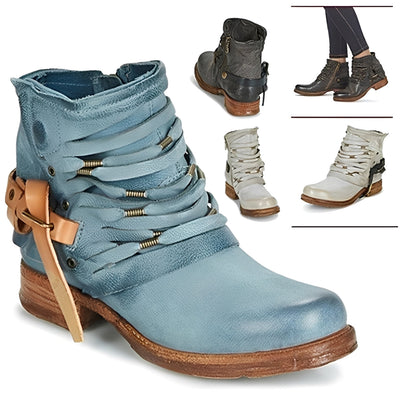 Jacqueline - Elegantes Botines de Cuero para Mujeres