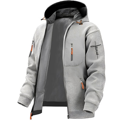 Lewin - Chaqueta con capucha cálida y casual para hombres