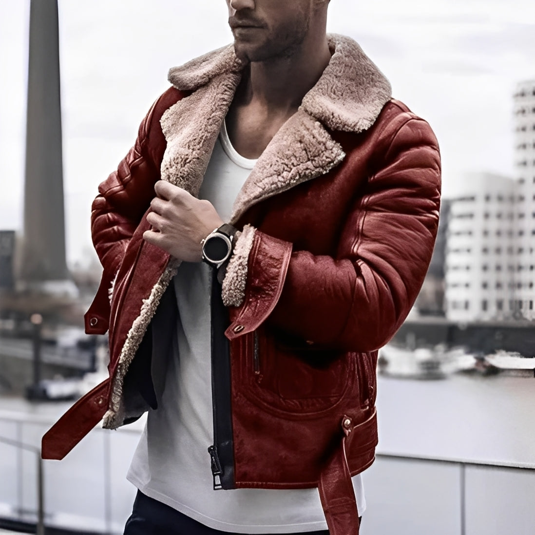 Nikolas - Elegante, cálida chaqueta para hombres