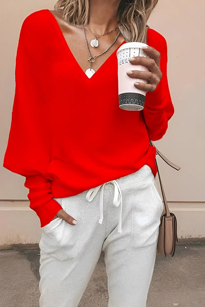 Regena - Blusa de manga larga relajada para mujeres