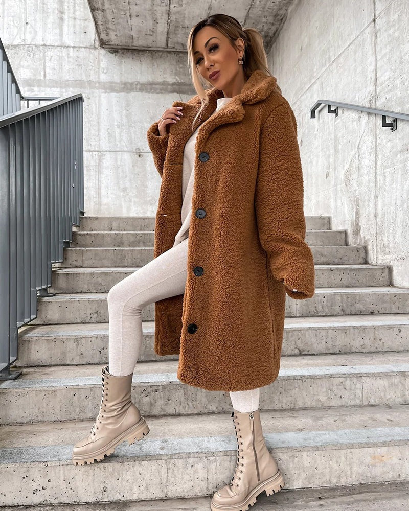 Georgiana - Elegante Chaqueta de Piel Sintética para Mujeres