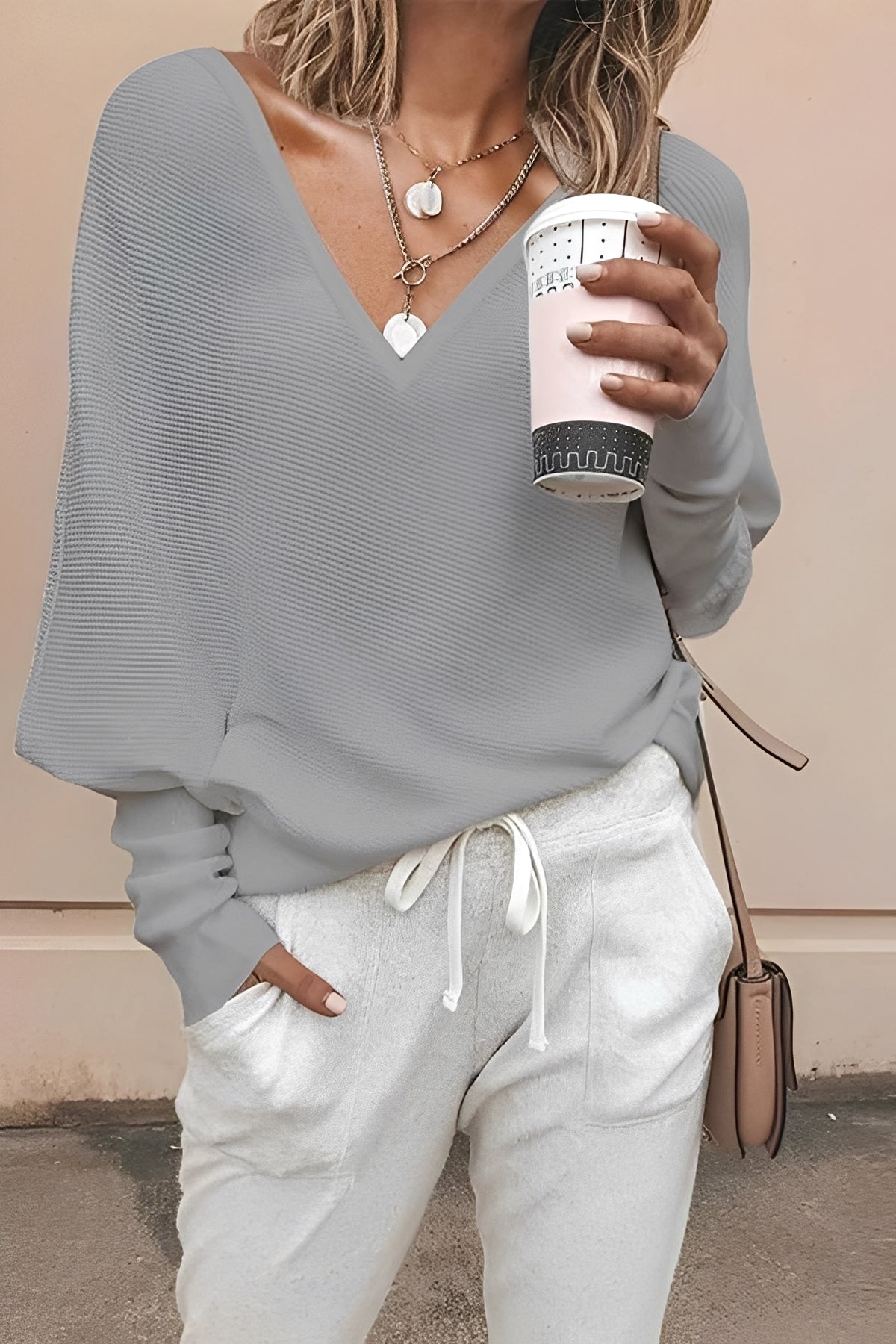 Regena - Blusa de manga larga relajada para mujeres