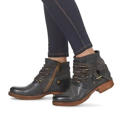 Jacqueline - Elegantes Botines de Cuero para Mujeres