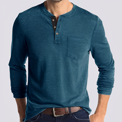 Dashiell - Camisa Casual de Manga Larga para Hombres
