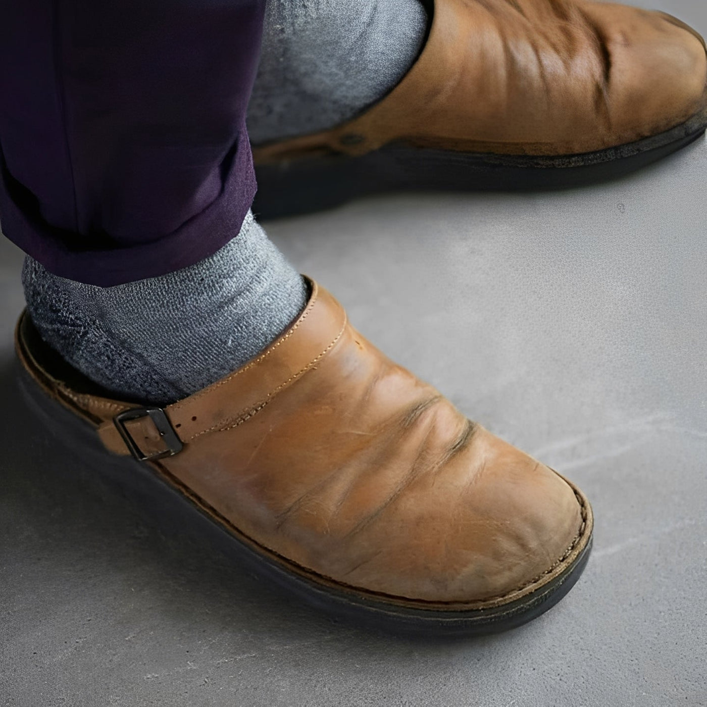 Eldon - Casuales Zapatillas de Cuero para Hombres