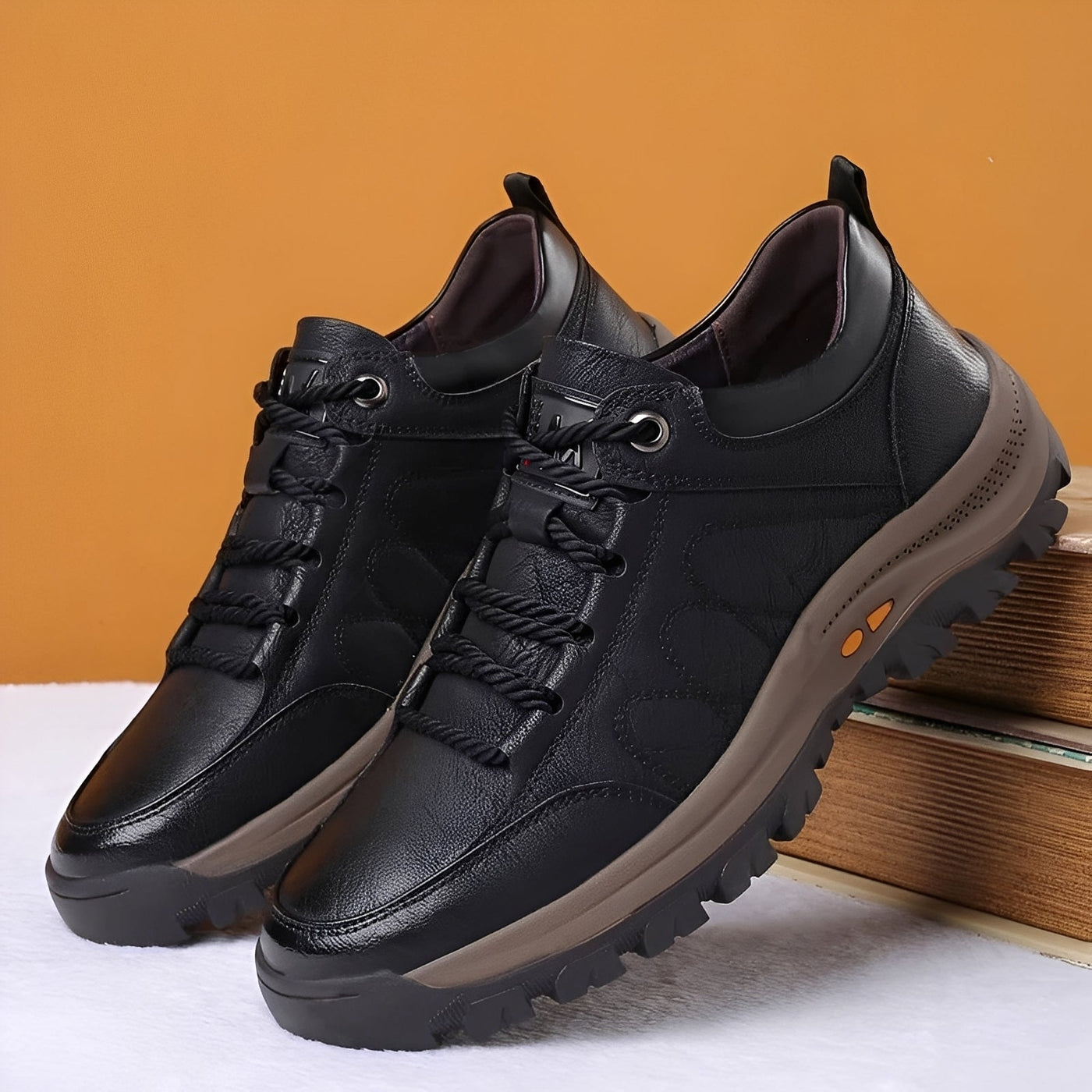 Randolf - Elegantes zapatos de cuero antideslizantes para hombres