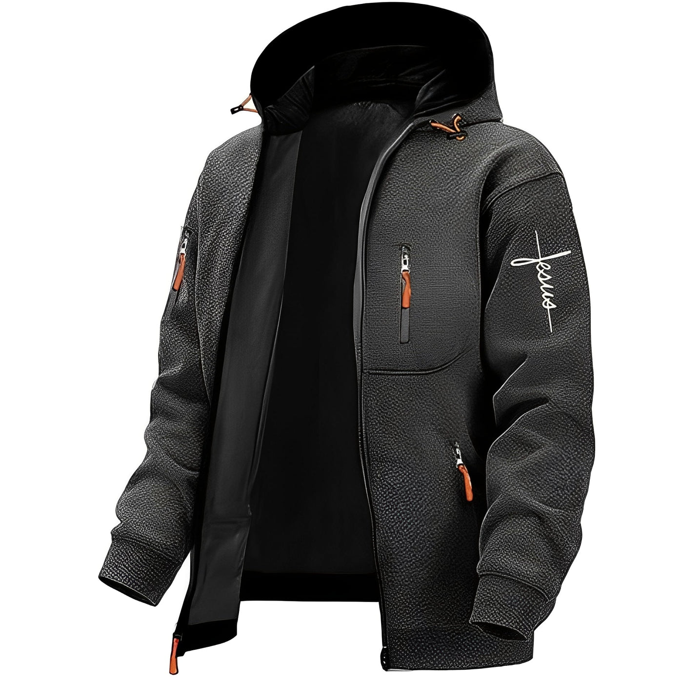 Lewin - Chaqueta con capucha cálida y casual para hombres