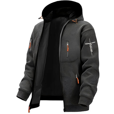 Lewin - Chaqueta con capucha cálida y casual para hombres