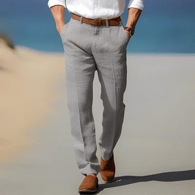 Trent - Casual, elegante pantalón de lino para hombres