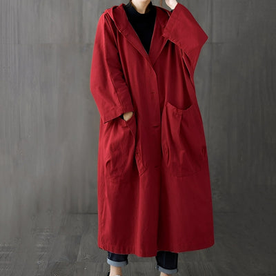Myranda - Trenchcoat moderno con bolsillos para mujer