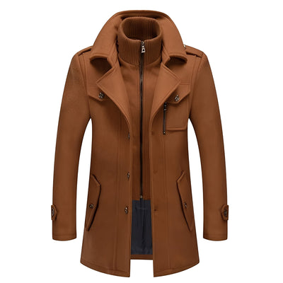 Jerald - Elegante larga trinchera para hombres