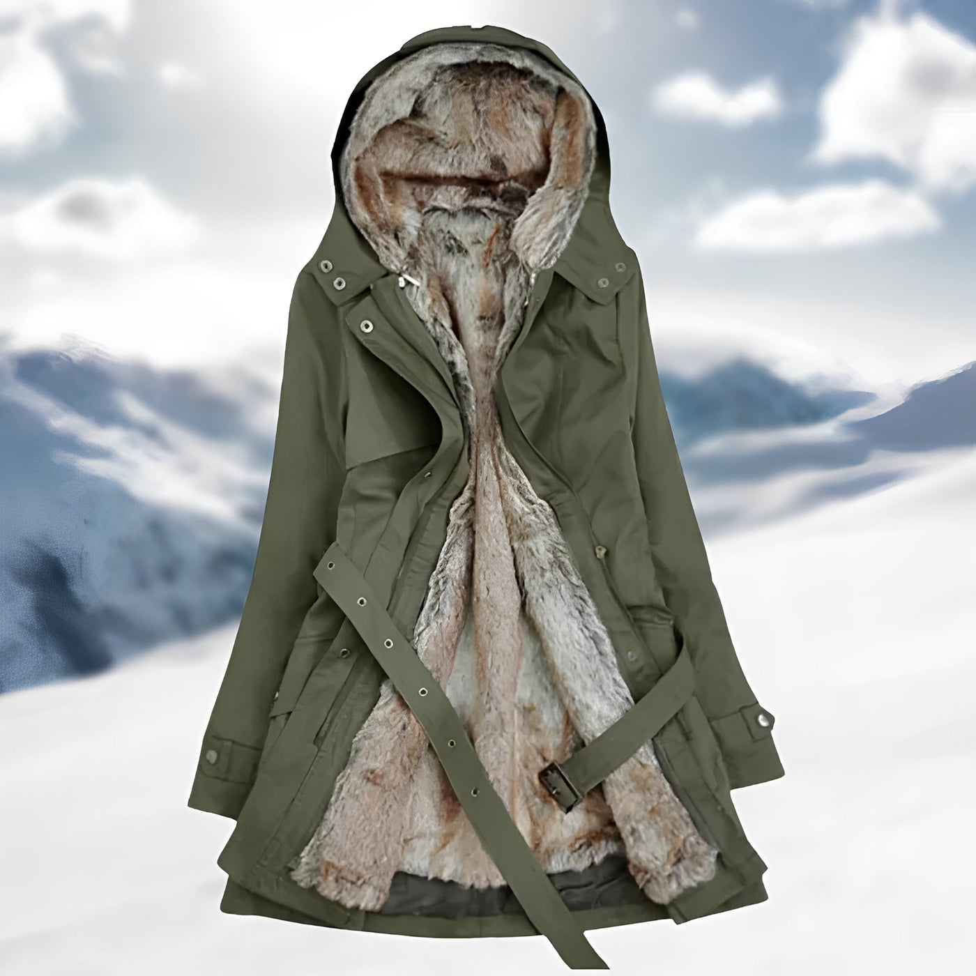 Debra - Cálido, grueso parka para mujeres
