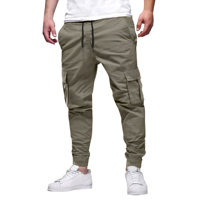 Tevin - Pantalón cargo elástico ajustado casual para hombres