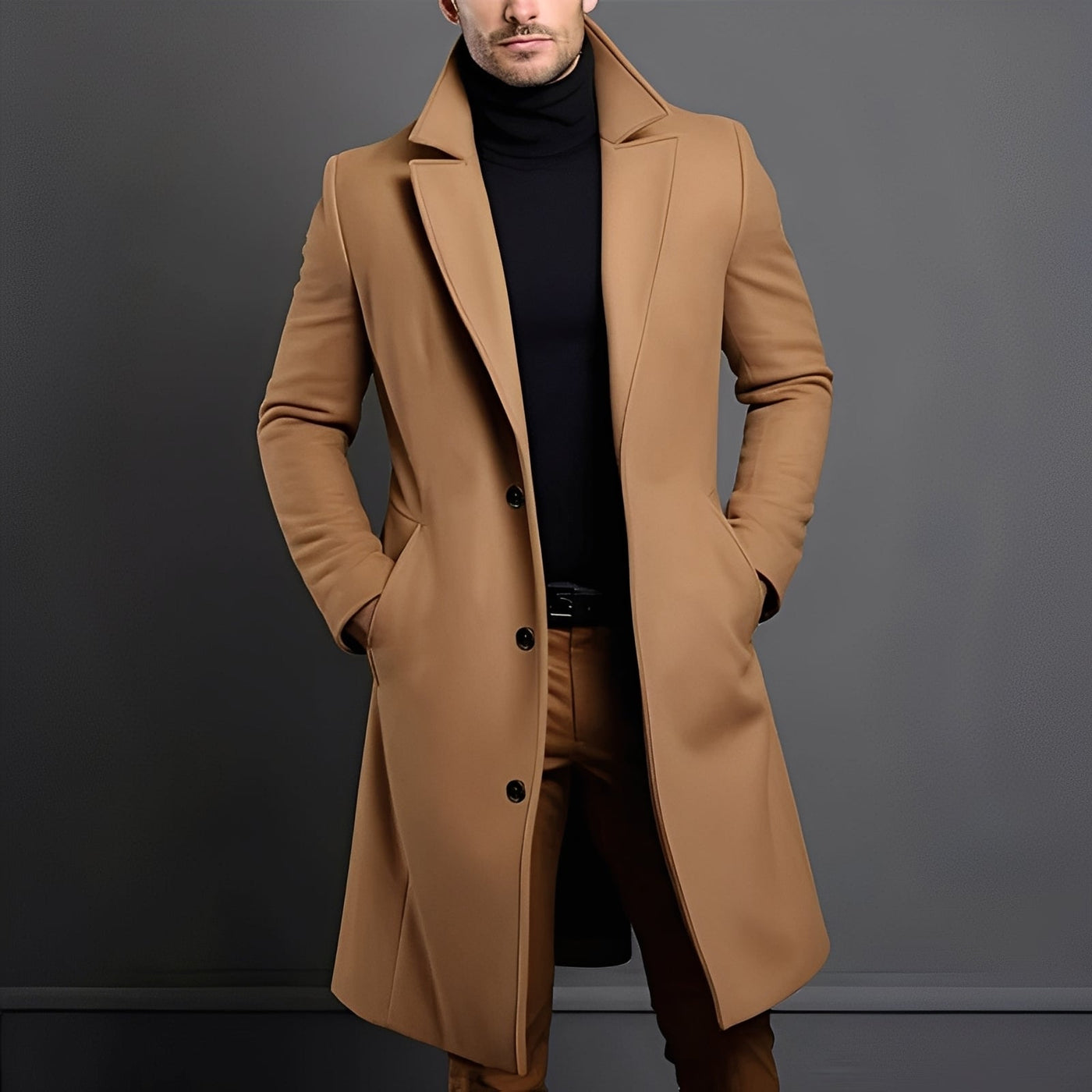 Tucker - Elegante Abrigo de Lana para Hombres