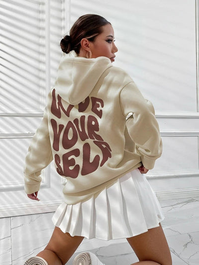 Gisselle - Elegante, holgado hoodie con estampado para mujeres