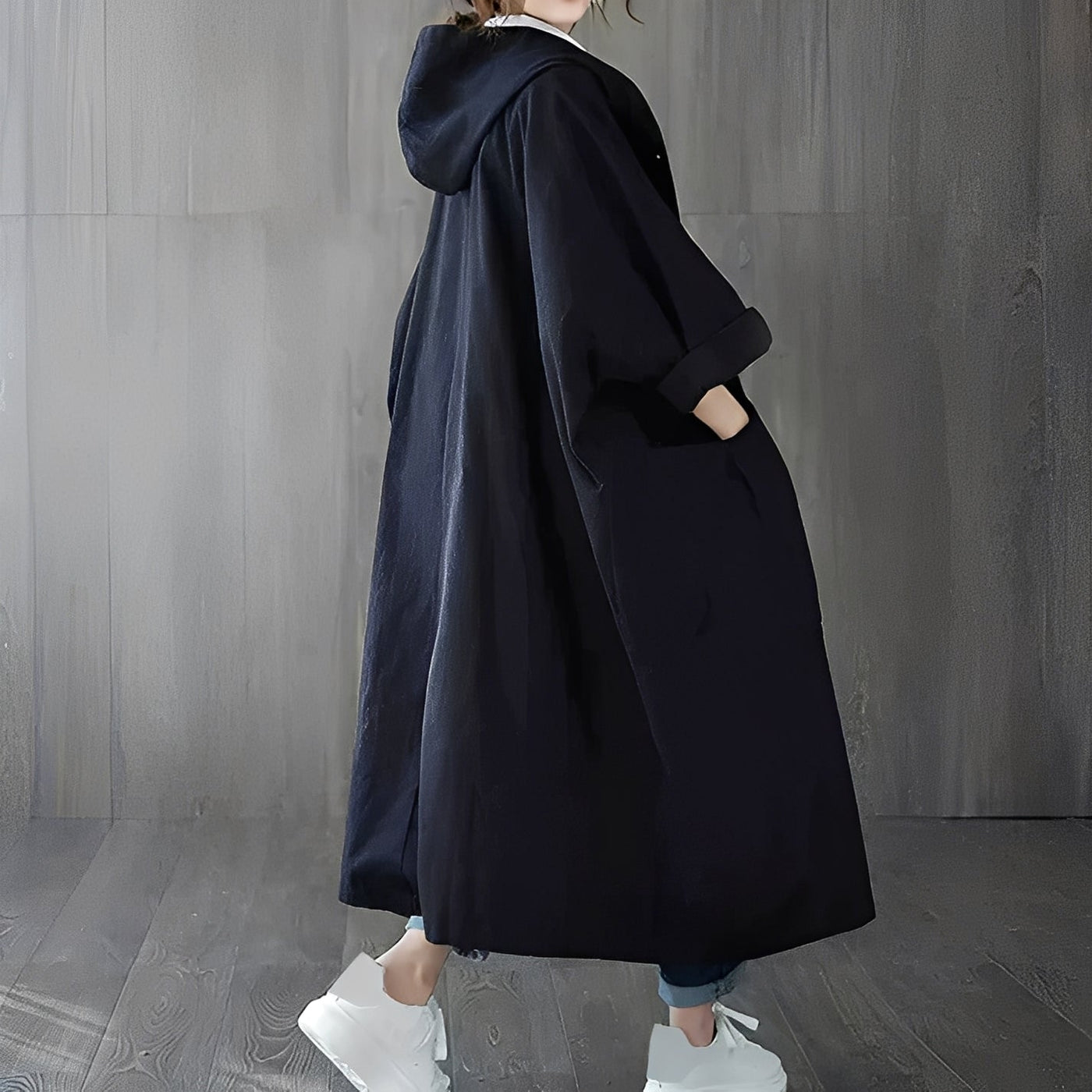 Myranda - Trenchcoat moderno con bolsillos para mujer