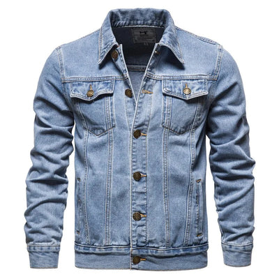 Winton - Clásica chaqueta trucker de denim para hombres