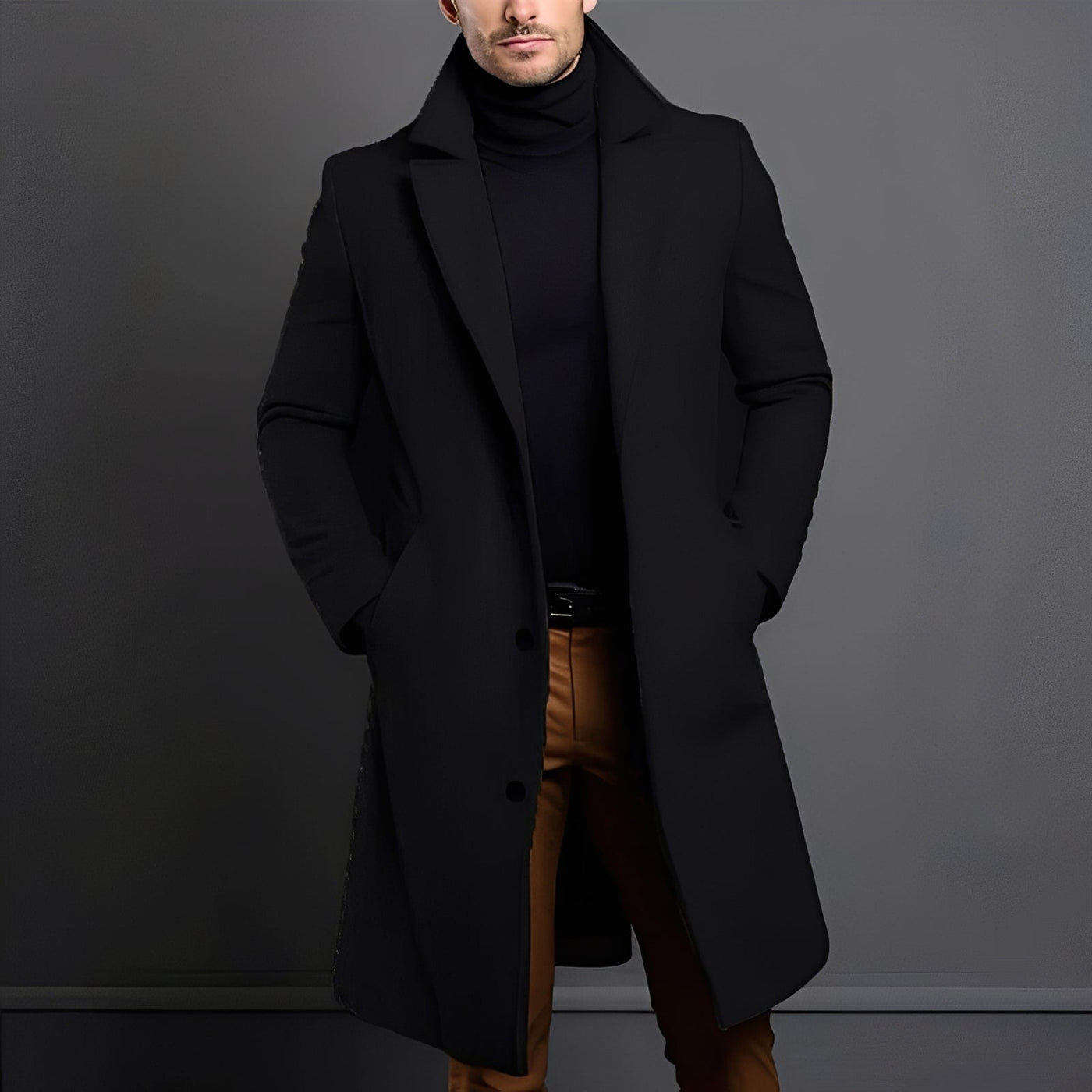 Tucker - Elegante Abrigo de Lana para Hombres