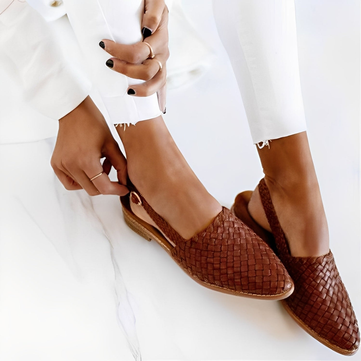 Shirley - Elegantes zapatos planos con punta para mujer