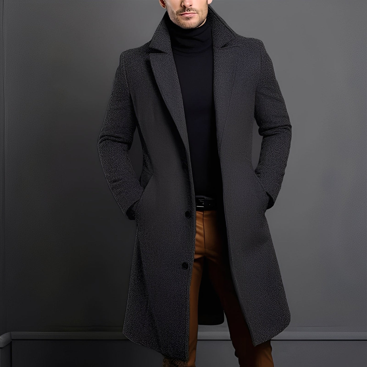 Tucker - Elegante Abrigo de Lana para Hombres