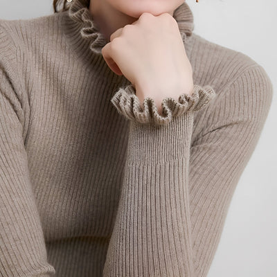 Elaine - Pullover casual con cuello alto para mujeres
