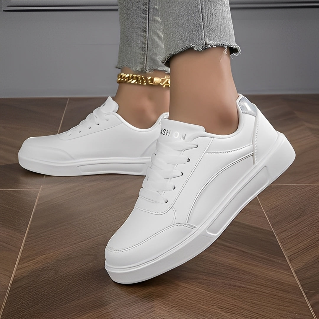 Rexanne - Zapatillas elegantes de cuero PU para mujer
