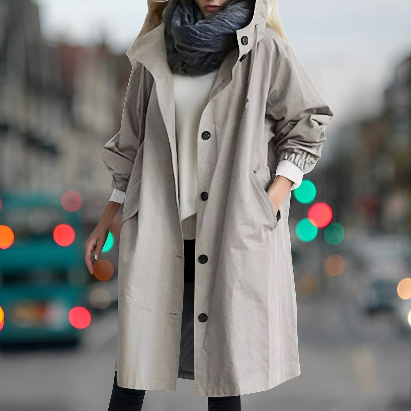 Shavonne - Elegante impermeable Trenchcoat para mujeres