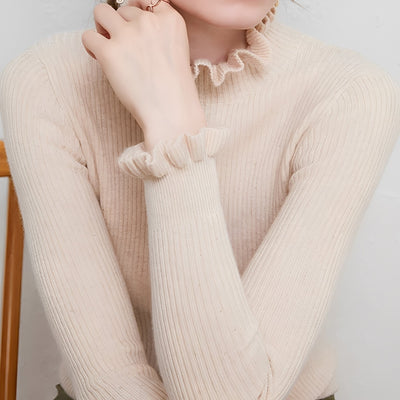 Elaine - Pullover casual con cuello alto para mujeres