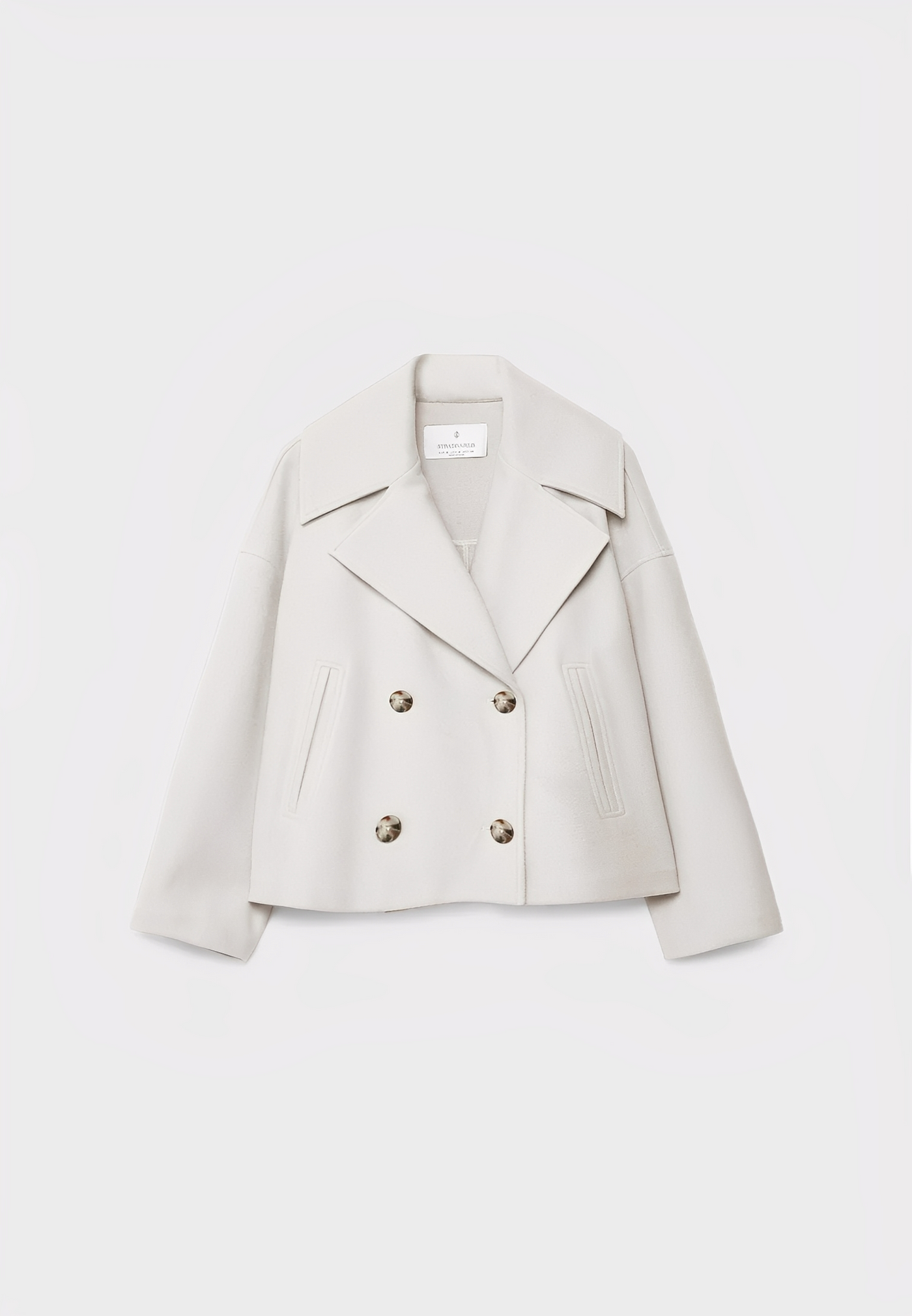 Claire – Corta Elegante Chaqueta de Doble Botonadura