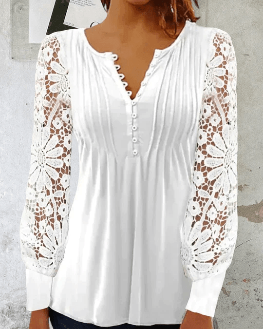 Hannah - Elegante blusa de manga larga