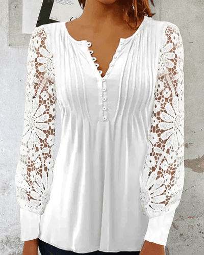 Hannah - Elegante blusa de manga larga