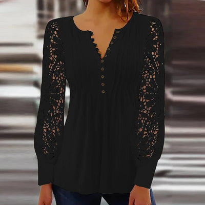 Hannah - Elegante blusa de manga larga