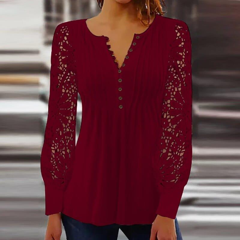 Hannah - Elegante blusa de manga larga