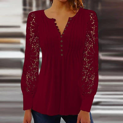 Hannah - Elegante blusa de manga larga