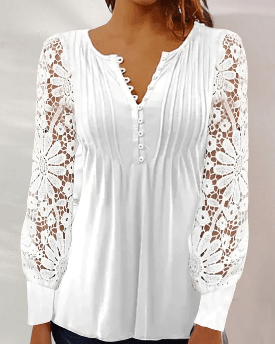 Hannah - Elegante blusa de manga larga