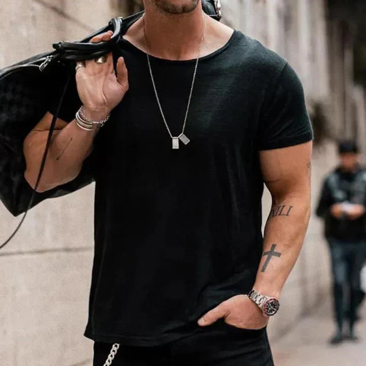 Lennon – Camiseta Casual de Todos los Días con Ajuste Cómodo