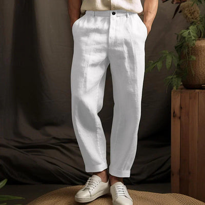 Paul - Pantalones de lino de corte relajado