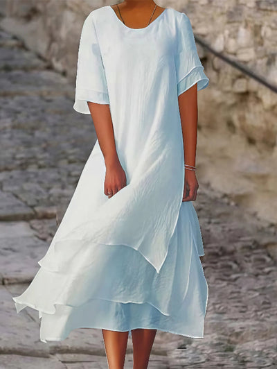 Ximena - Vestido casual con mangas cortas