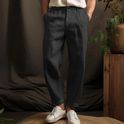 Paul - Pantalones de lino de corte relajado