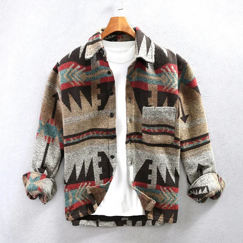 Kenneth - Camisa de franela con mezcla de lana