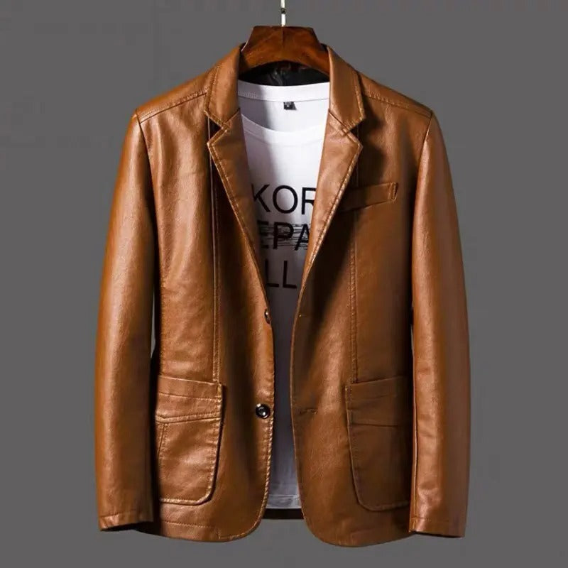 Celso – Estilosa Chaqueta de Cuero