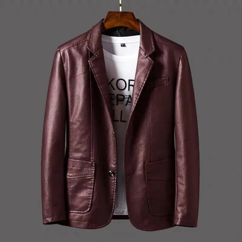 Celso – Estilosa Chaqueta de Cuero