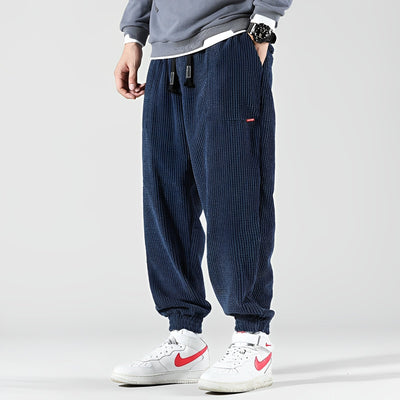 Corden - Moderna, holgada pantalón de pana para hombres
