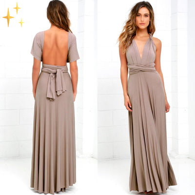 Hannah - Vestido cruzado mujer multiposición elegante
