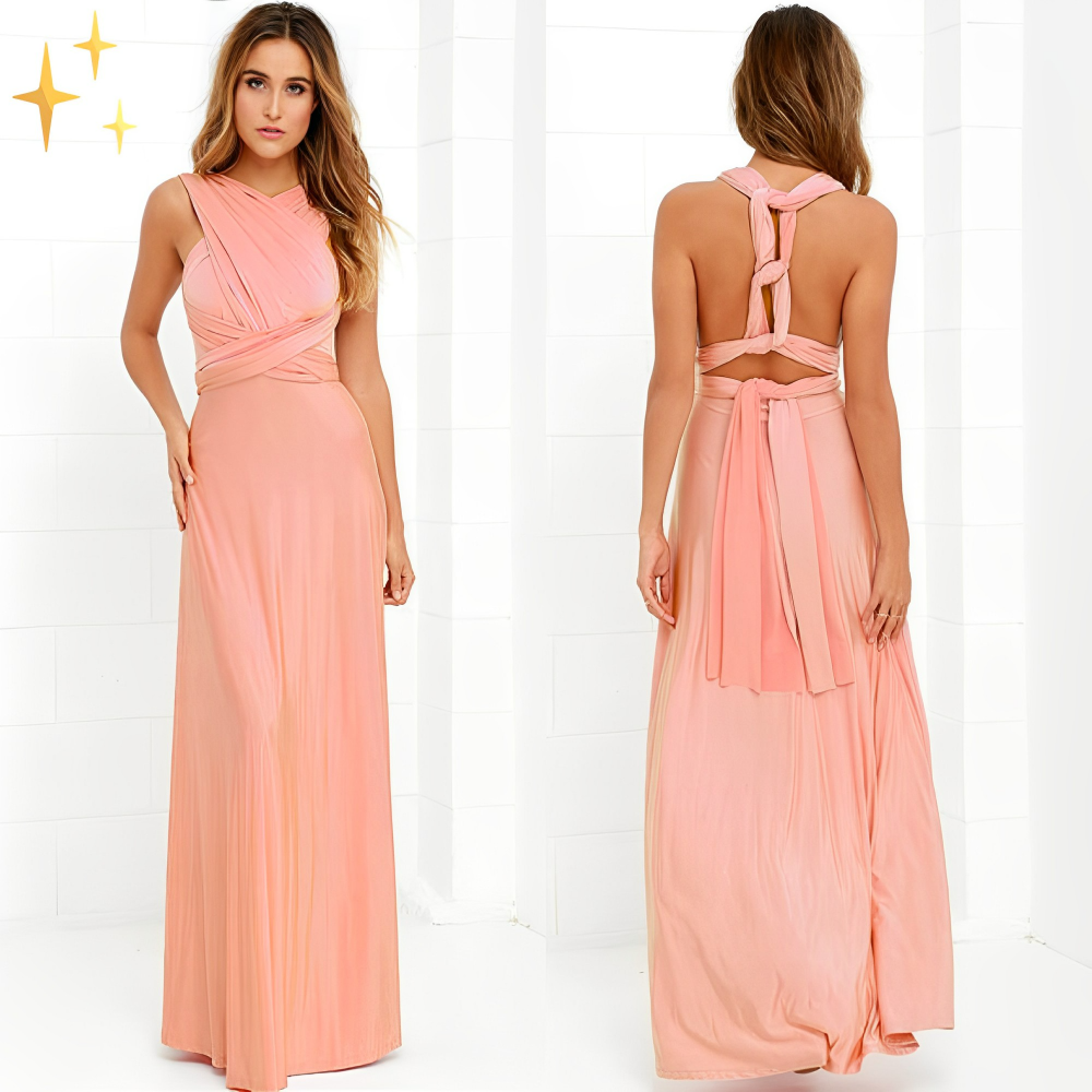 Hannah - Vestido cruzado mujer multiposición elegante