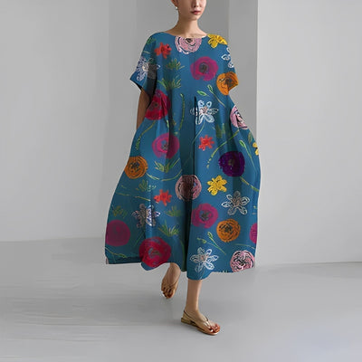 Vanessa – Vestido Largo Primaveral de Estilo Boho Relajado