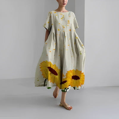 Vanessa – Vestido Largo Primaveral de Estilo Boho Relajado