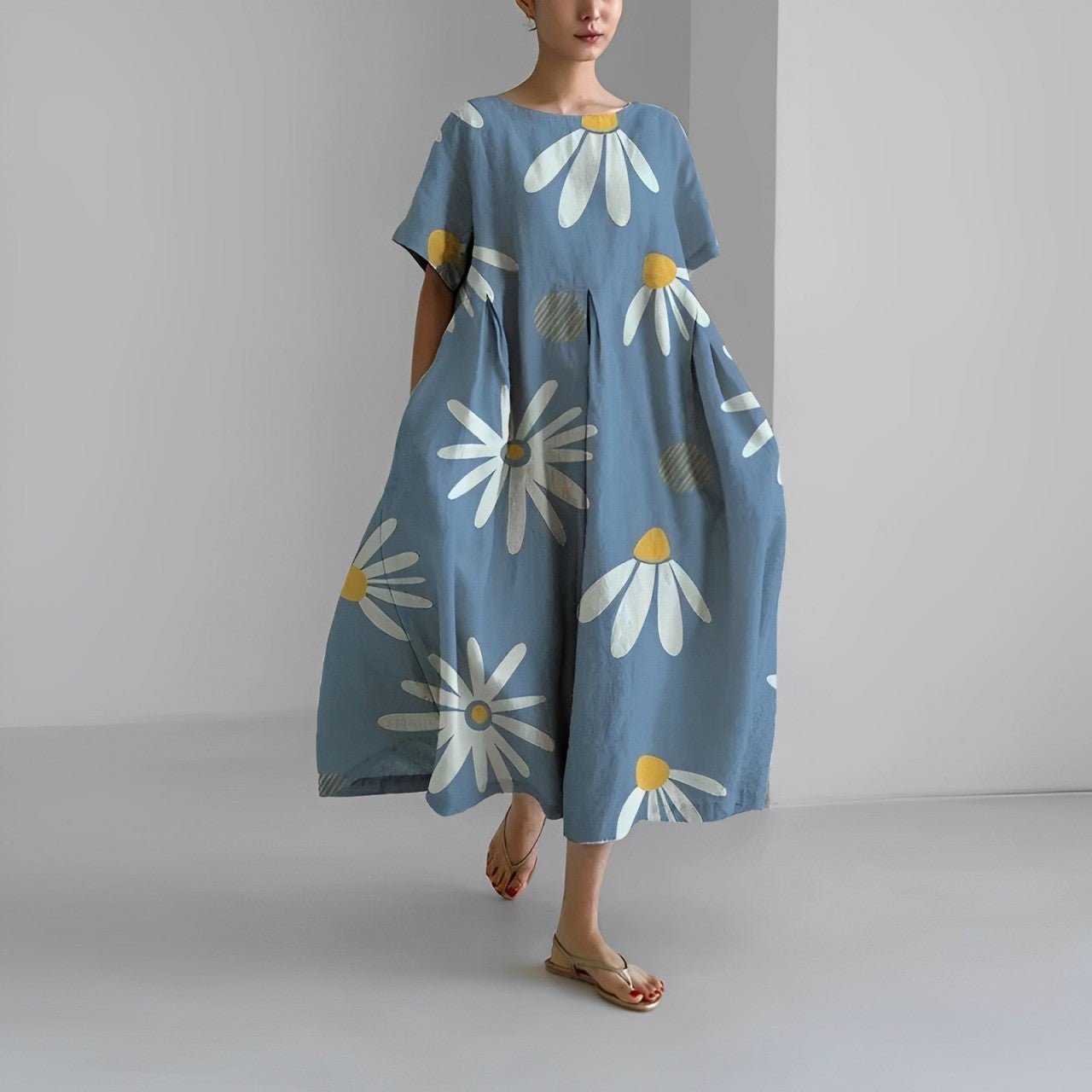 Vanessa – Vestido Largo Primaveral de Estilo Boho Relajado