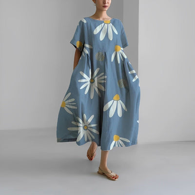 Vanessa – Vestido Largo Primaveral de Estilo Boho Relajado