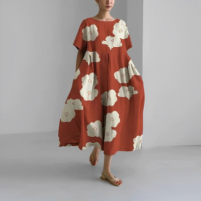 Vanessa – Vestido Largo Primaveral de Estilo Boho Relajado